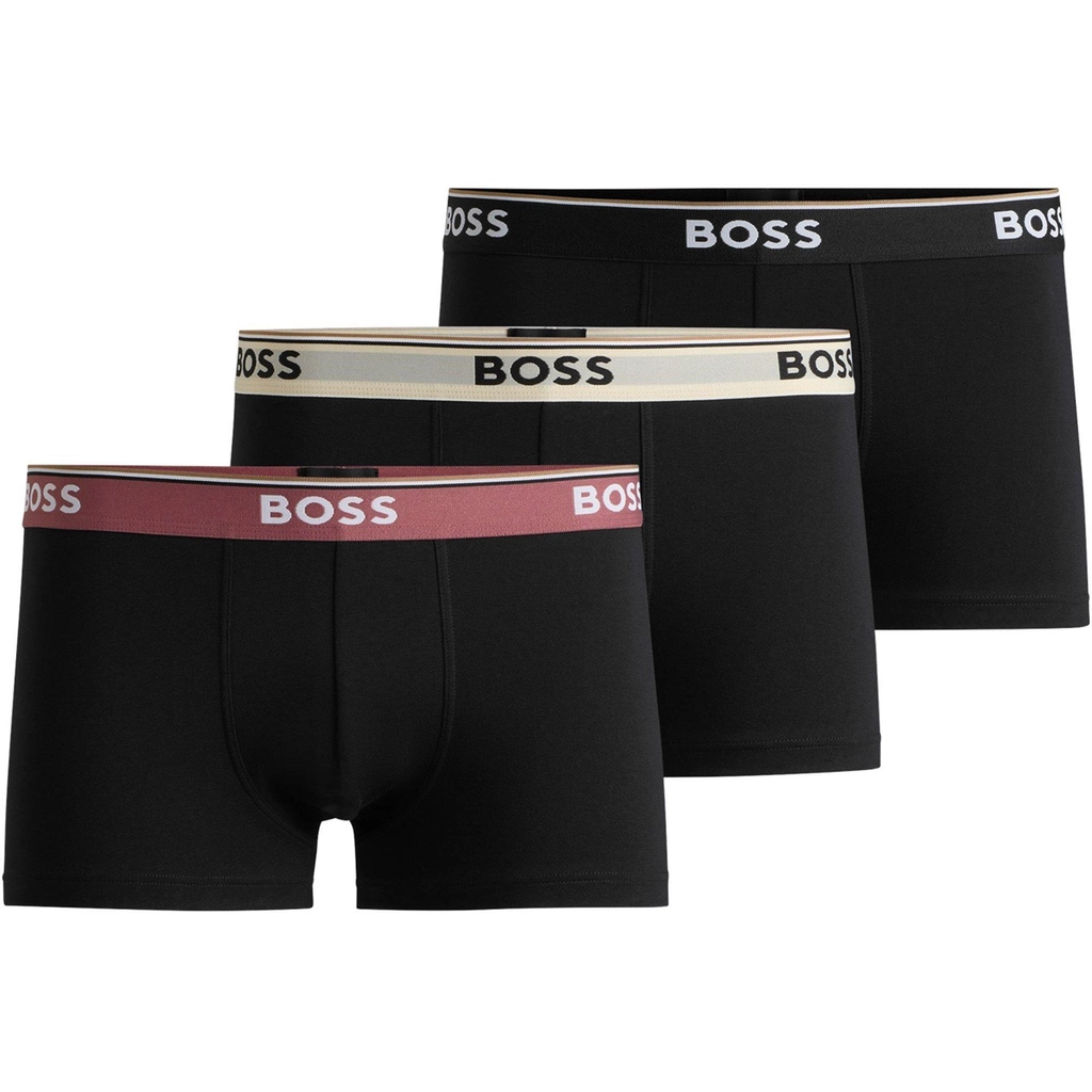 Hugo Boss 3 Pack Power Boxer Shorts - Blk/Blk/Blk 978